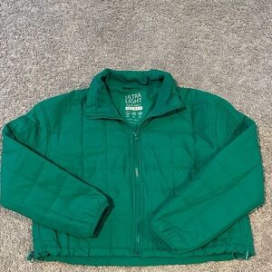 Love Tree Green Puffer Jacket
